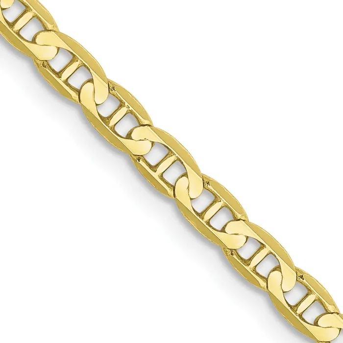 10KT Yellow Gold 22-inch 3MM Anchor Link Chain