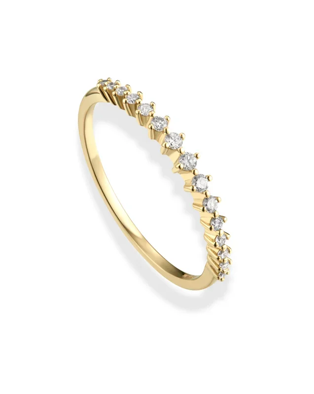 14k Eden Diamond Stacking Ring