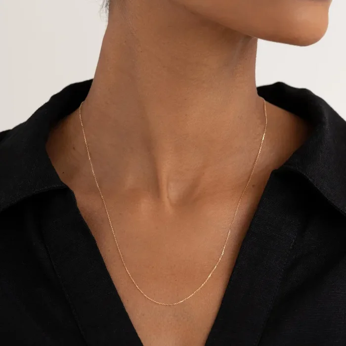 14k Gold Cable Chain Necklace (20 inches) – Tyra