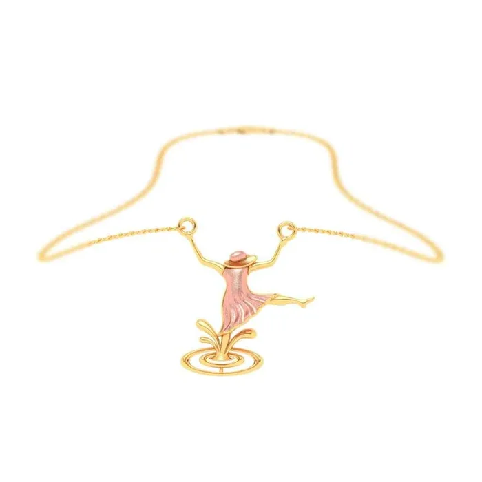 14k Gold Pendant Dancing Girl Shape From Online Exclusive