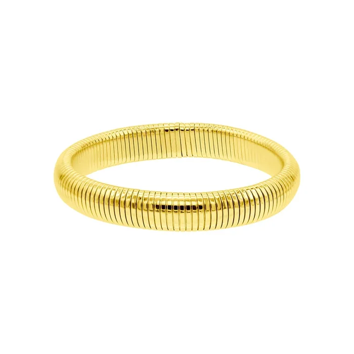 14k Gold Plated .5″ Tall Omega Bracelet