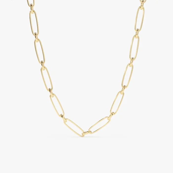 14k Oval Link Chain Necklace