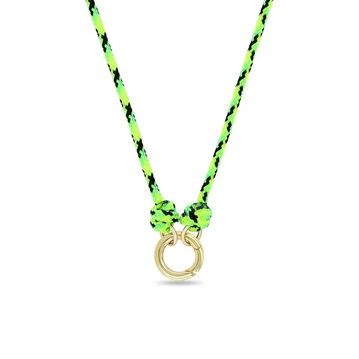 14k Round Enhancer Paracord Necklace
