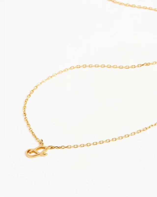 14k Solid Gold Love Letter Necklace