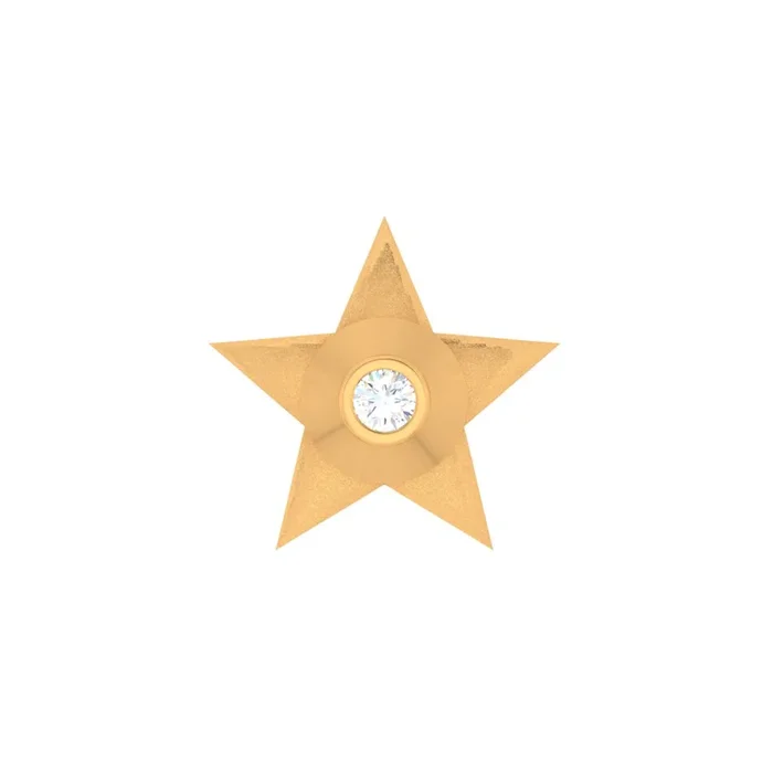 14k Star-shaped Diamond Smart Watch Stud