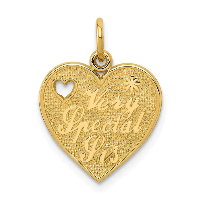 14k Very Special Sister Charm