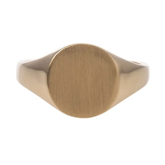 14K Yellow Gold 10×9.5mm Signet Ring