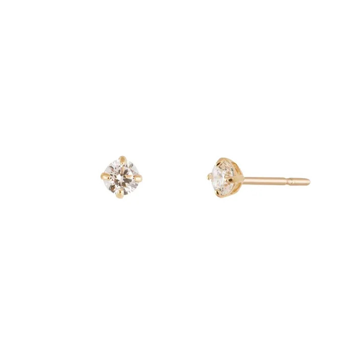 14k Zirconia Stud Earrings