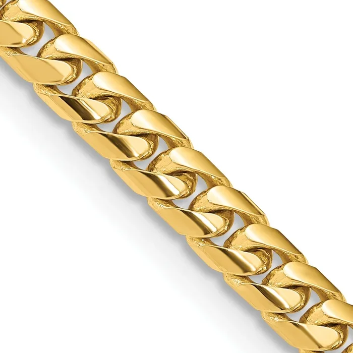 14KT Yellow Gold 22-inch 7.75MM Cuban Link Chain
