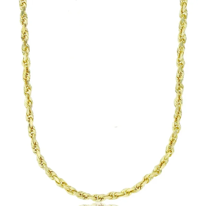 14KT Yellow Gold 24-inch 3.1MM Rope Chain