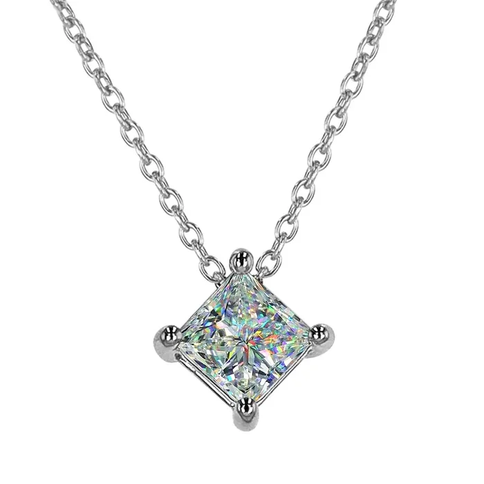 14KWG 1.00CT FOF PC DIA SOL PEND ON CHAIN