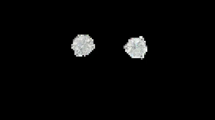 14KWG 1.50CTW FOF RD DIA 3 PRONG MARTINI STUD EARRINGS H I1-I2