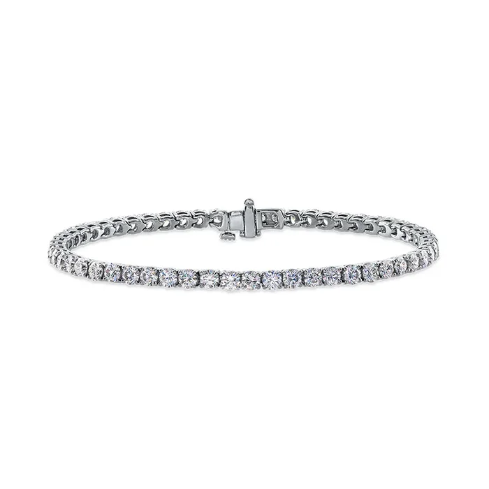 14KWG 4.56CTW FOF DIAMOND LINE BRACELET