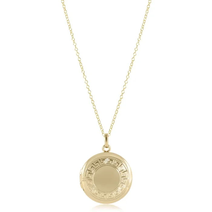 16″ Necklace Gold – Cherish Small Gold Locket