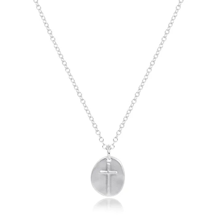 16″ Necklace Sterling – Inspire Small Sterling Charm