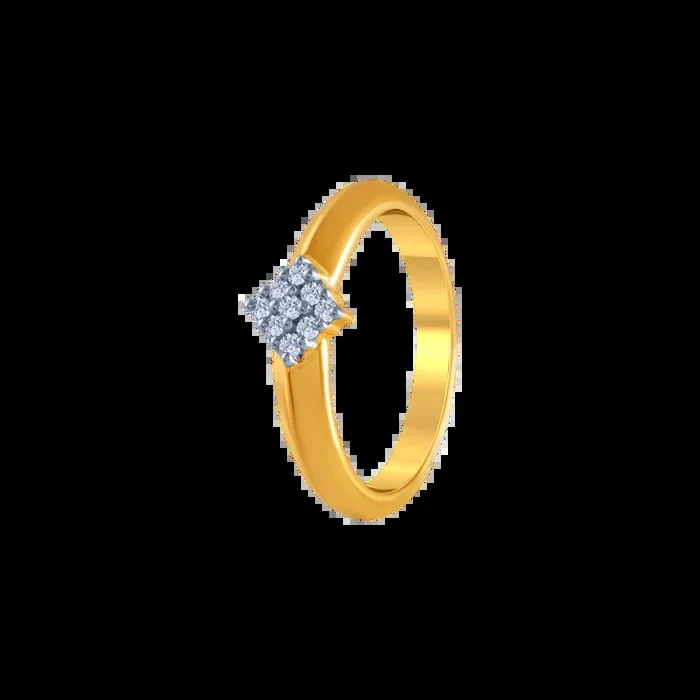 18k (750) Yellow Gold And Diamond Ring For Men