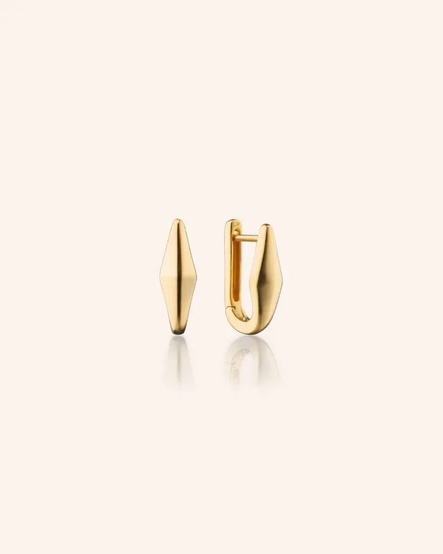 18K Gold “Points North” Earring