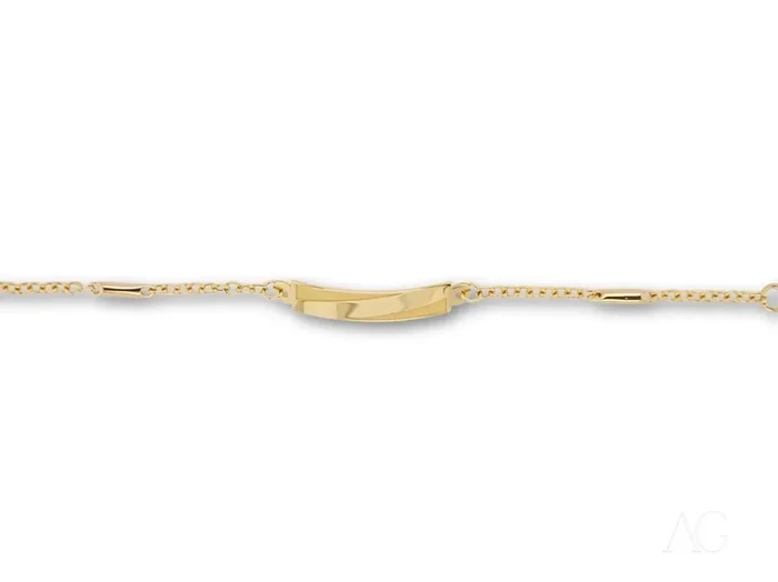 18k gold kid’s bracelet with jaseron mesh and lobster lock