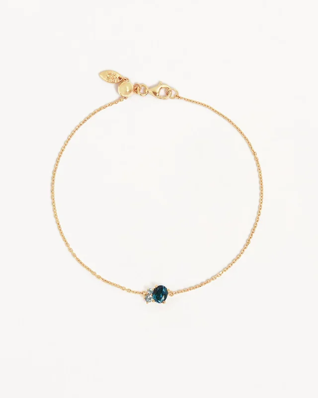 18k Gold Vermeil Kindred Birthstone Bracelet – December