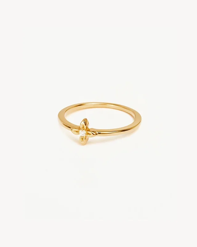 18k Gold Vermeil Live in Light Ring