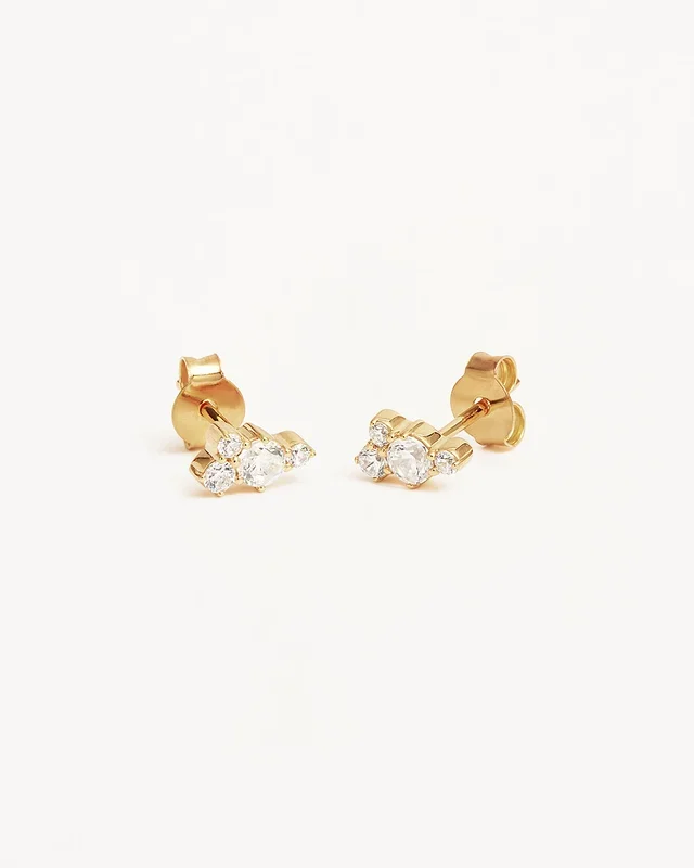 18k Gold Vermeil Mist Stud Earrings
