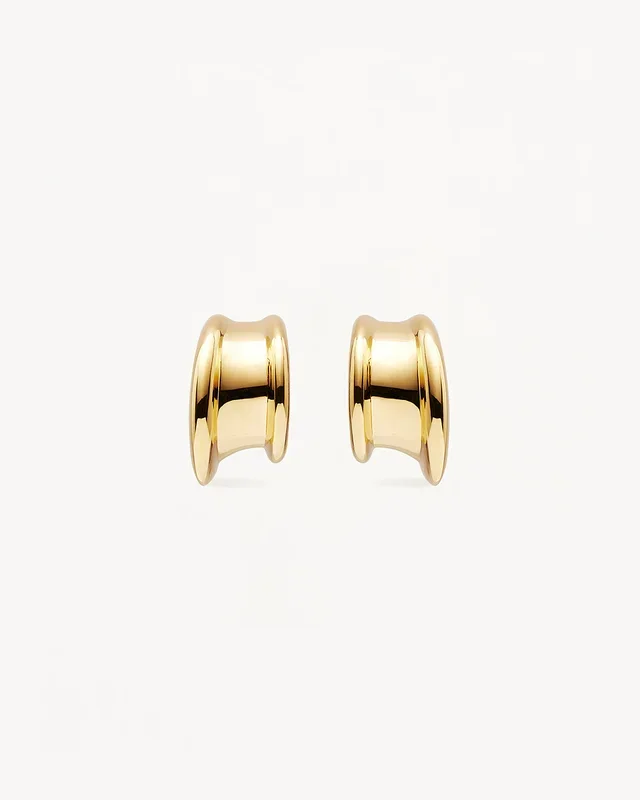 18k Gold Vermeil Muse Small Hoops