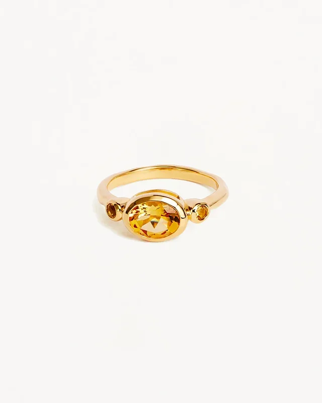18k Gold Vermeil Radiant Soul Ring – Sun