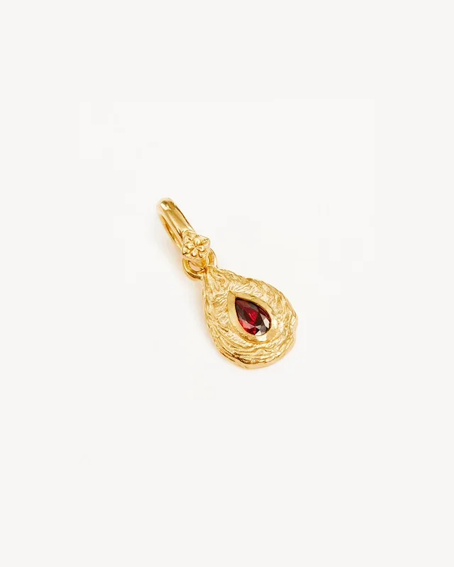 18k Gold Vermeil With Love Birthstone Annex Link Pendant – January