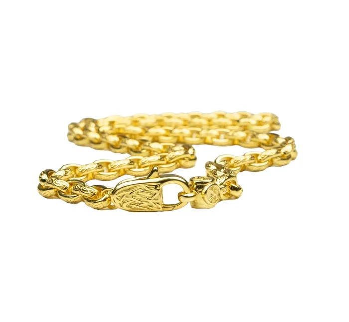 18k Vermeil over Silver Knotwork Link Chain