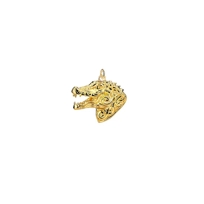 18k Vermeil over Sterling Silver Alligator Charm