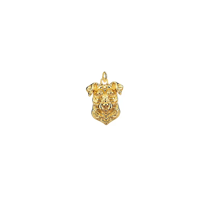 18k Vermeil over Sterling Silver Dog Charm