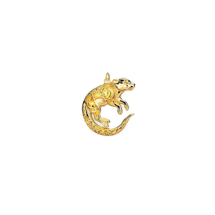 18k Vermeil over Sterling Silver Otter Charm