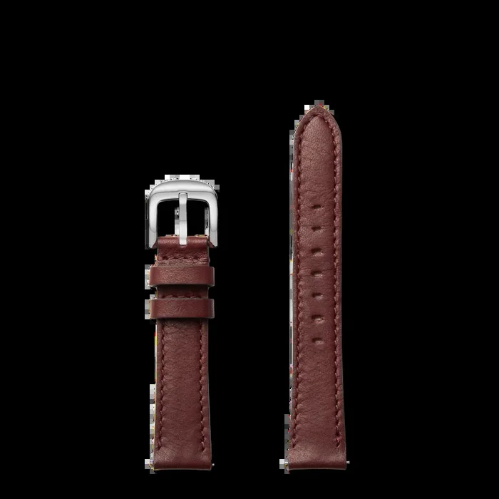 18mm Merlot Leather Watch Strap – Merlot