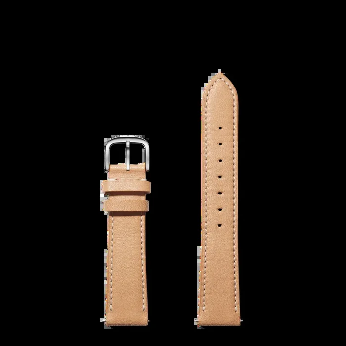 18mm Natural Leather Watch Strap – Natural