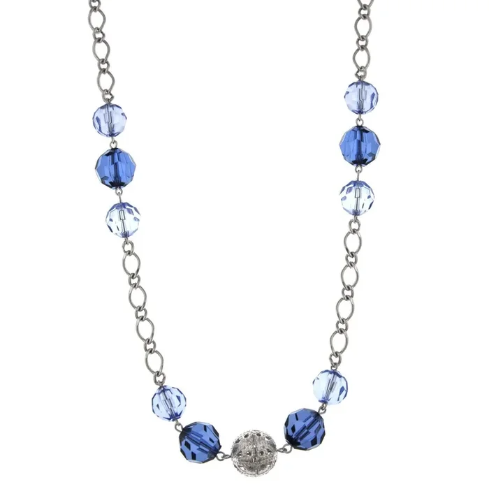 1928 Jewelry Multi Color Beaded Long Necklace 44″