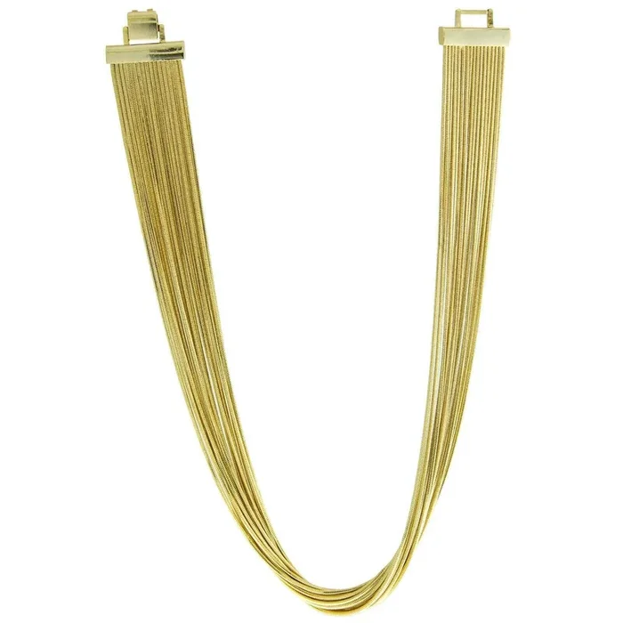 1928 Jewelry Multi Herringbone Chain Necklace 17″