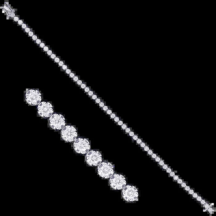 2.10Ct VS/GHI Diamond Bracelet in 18K White Gold