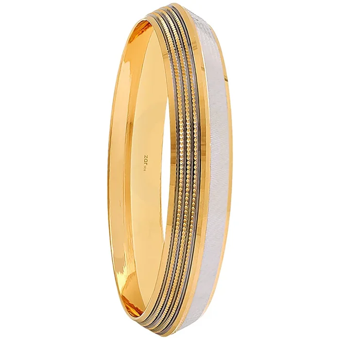2.15 Size Two tone Sardar Kara in 22K Gold