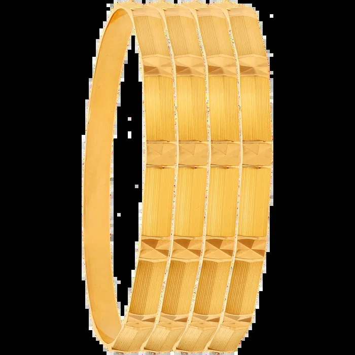 2.5 Size Set of 4pcs Bangles in 22K Gold