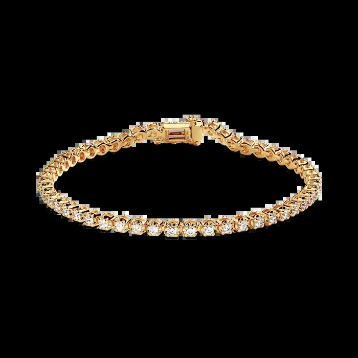 2 Carat 7″ Diamond Tennis Bracelet – Yellow Gold