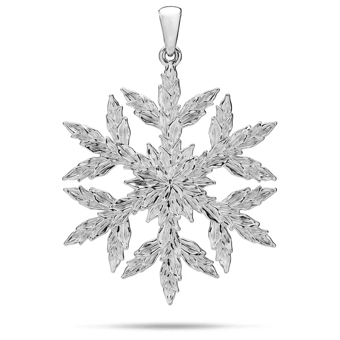 2025 Limited Edition Maile Hawaiian Snowflake Ornament in Sterling Silver – 42mm