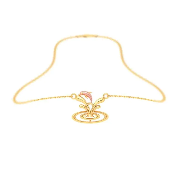 22k Gold Pendant With A Dolphin-like Shape From Online Exclusive