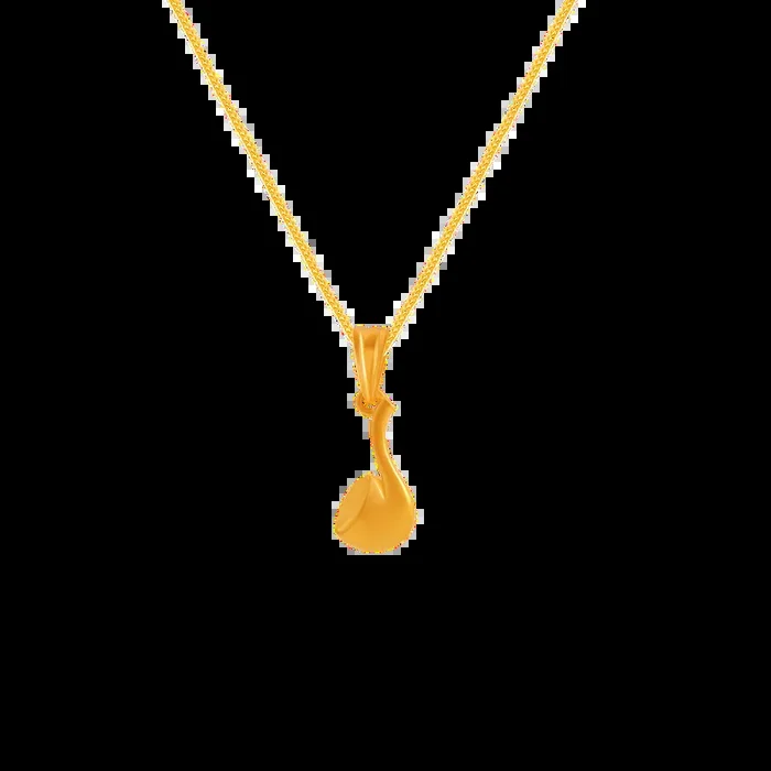 22k Horn Gold Pendant From Goldlites Collection