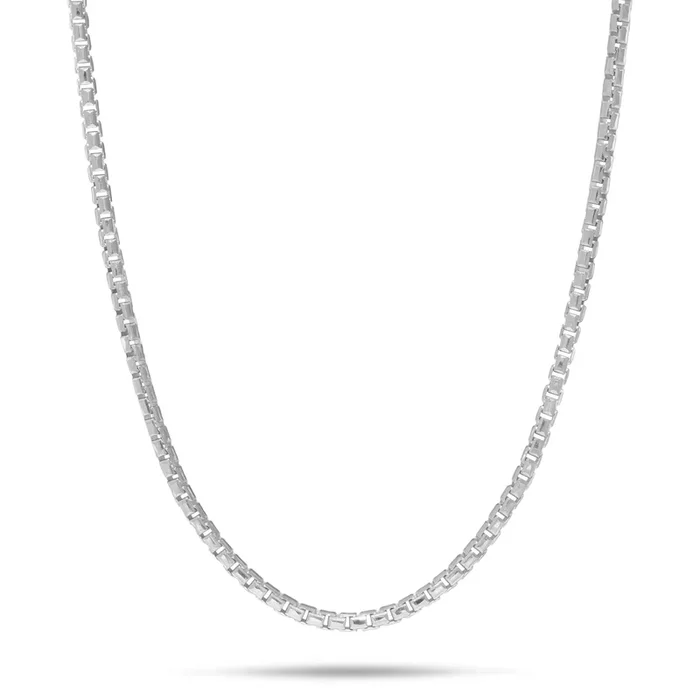 24″ Adjustable 1.5mm Round Box Chain in Sterling Silver