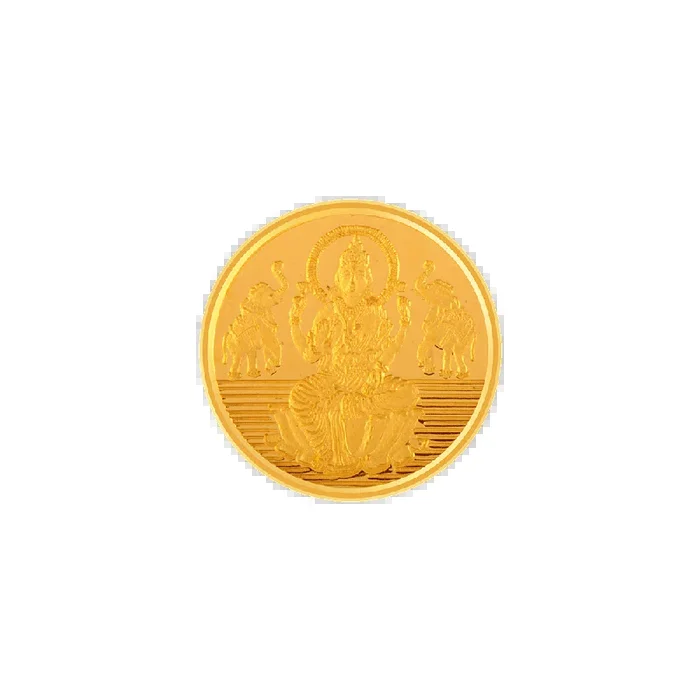 24k (995) 5 Gm Lakshmi Yellow Gold Coin
