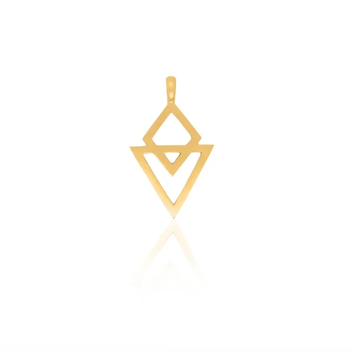 24Kt Gold Targeted Arrow Pendant