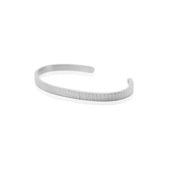 24Kt Platinum Textured Wrist Cuff