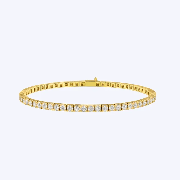 3.15ctw Lab-Grown Diamond Tennis Bracelet