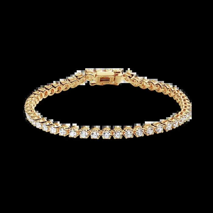 3 Carat 7″ Diamond Tennis Bracelet – Yellow Gold