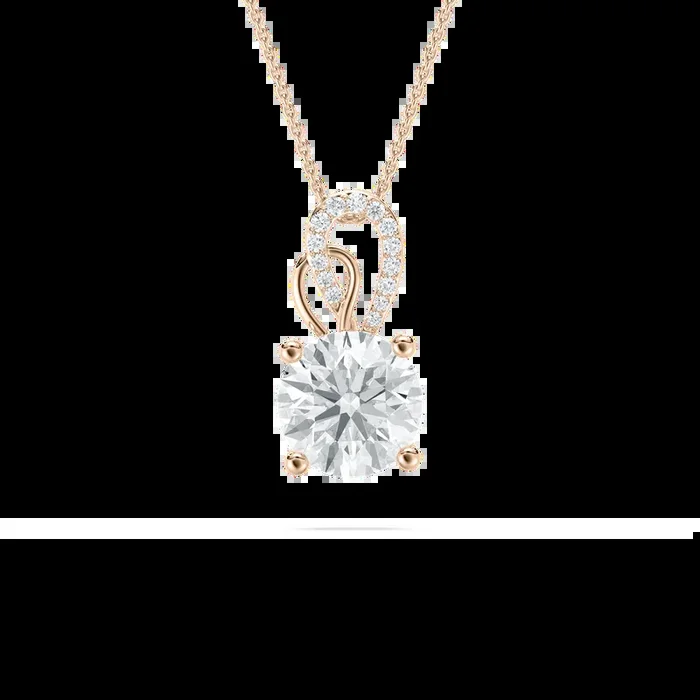 3 ctw Round Lab Grown Diamond Ornate Bail Pendant – 18 Inches